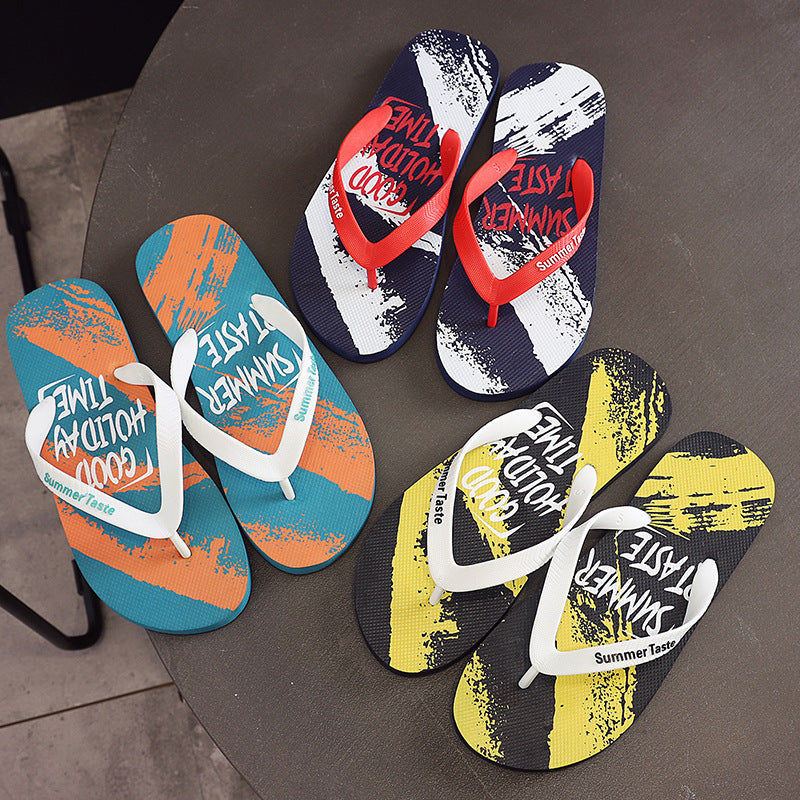 Chanclas de estilo de graffiti de PVC al por mayor